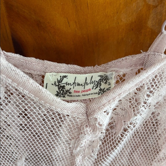 Free People Pink Lace Slip as seen on Bethany Ciotola - Picture 3 of 3